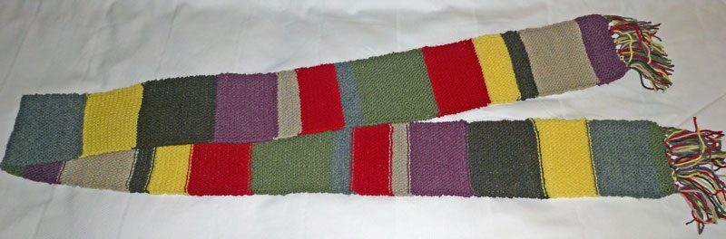 Doctor Who The 4th Doctor Knitted Licensed Arm Warmers Scarf Colors NEW UNWORN 
